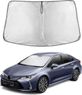 EcoNour Windshield Sunshade for Toyota Corolla 2014-2017 2018 2019 L, LE (Eco/Plus), S, SE, XLE, XSE Sun Visor for Front Windshield & Window Sun Shade Cover, UV Heat Protector, Car Accessories