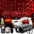 ATOKEE 16W Fiber Optic Lights 300pcs 0.03in 6.5ft, Sound Activated Starlight Headliner Kit Star Lights for Car Ceiling Décor with 28-Key RF Remote/Bluetooth APP
