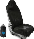 Waterproof Towel Car Seat Cover - Sweat-Wicking Post-Workout Seat Protector for Athletes, Gym, Yoga, Beach - Non-Slip, Machine Washable, Universal Fit Front Seat Mat