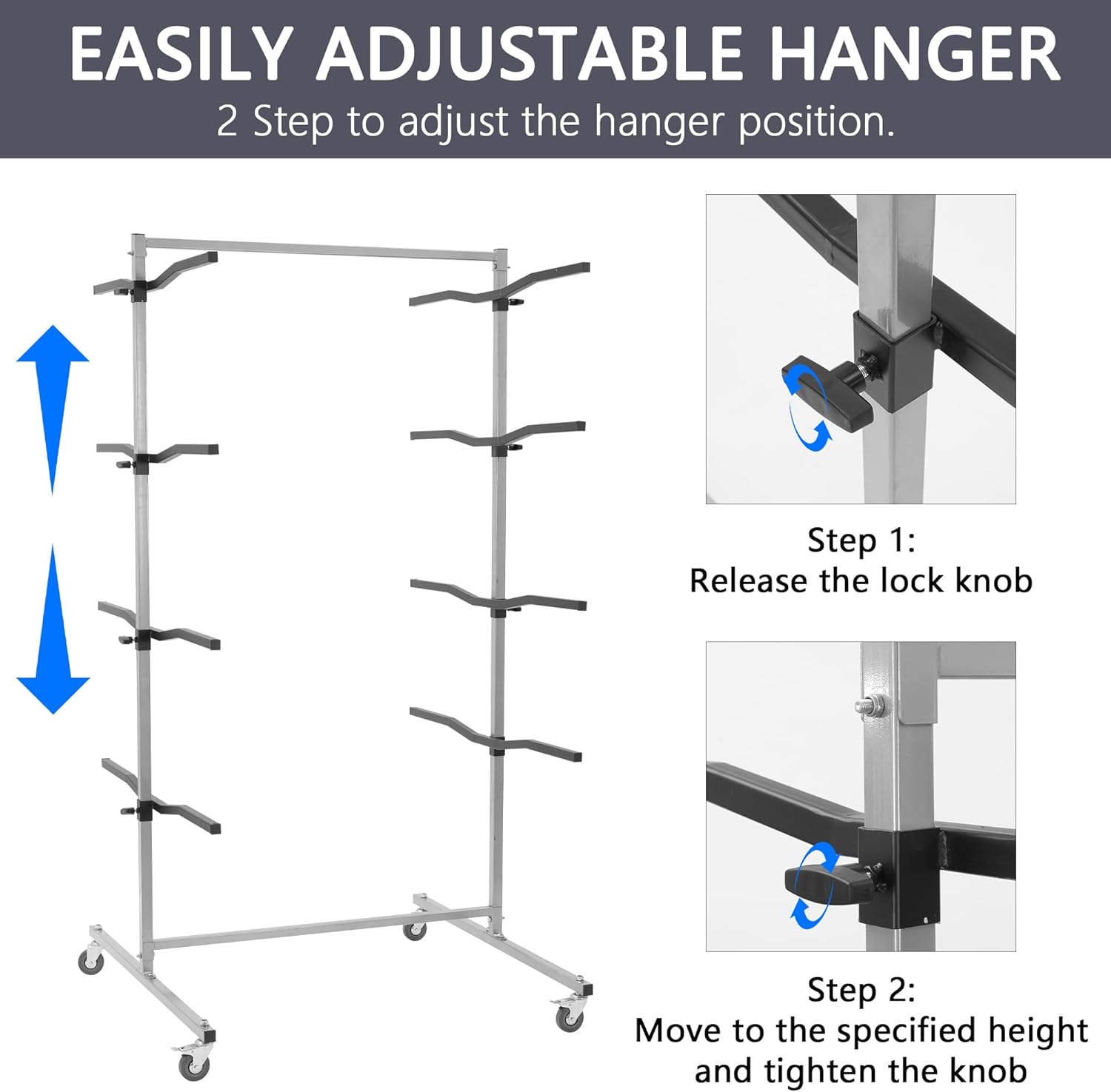 Floor Mobile Bumper Storage Rack,Heavy Duty Double Sided Bumper Storage Rack for Automobile Parts - Maximize Efficiency Universal Auto Body Rolling Parts Storage Stand for Repair Shops Garages