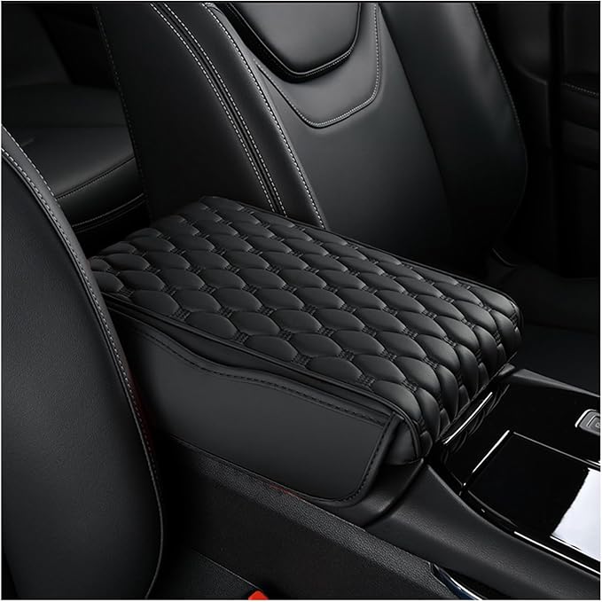 Car Center Console Cover for Genesis G80 G90 GV80 GV70 GV60 Electrified GV70, Center Console Heighten Cover, Thick Arm Rest Pad, Car Armrest Cushion with Side Storage Pocket