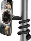 A2C Flexible Gooseneck Phone Holder for iPhone Magsafe, Long Arm Gym Magnetic Phone Holder for Treadmill Peloton, Portable Fitness Home Gym Accessory, Phone Mount for Stroller/Shopping/Golf Cart/Desk