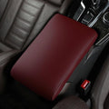 Car Armrest Covers for Hyundai Kona EV 2019 2020 2021 2022 2023 2024 2025 Premium Leather Center Console Armrest Cushion Pad Anti-Scratch Soft Support for Elbow Auto Interior Accessories
