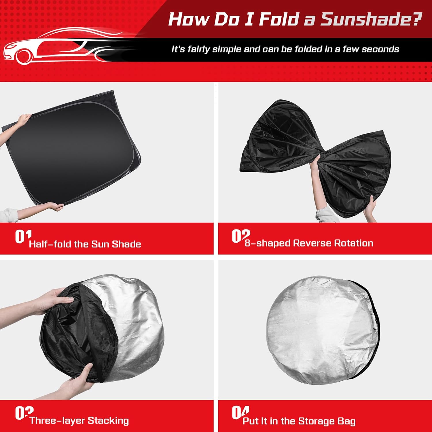 ARISMOTOR Windshield Sun Shade for Acura Integra 2023-2025, Custom Fit Foldable Front Window Sunshade Sun Visor Protector, Block UV Rays Keep Your Car Cooler