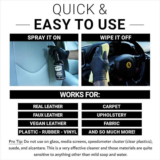 CAR GUYS Super Cleaner Bundle - Buy 1 Gallon Super Cleaner and Get Half Off 18oz Super Cleaner
