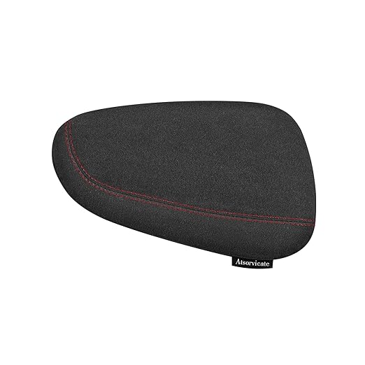 Alcantane style car leg knee pads memory foam car center console knee cushions car leg pads protect knee and leg elbow pads car copilot Universa version (Red line lift leg pad)