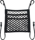 3-Layer Car Mesh Organizer Storage Between Front Seats Kid Dog Pet Net Barrier Car Net Pocket Elastic Tissue Purse Holder Netting for SUV, Van
