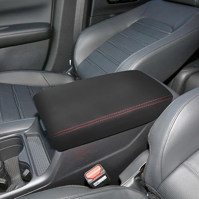 Compatible with Center Console Armrest Cover for Honda CRV 2022 2023 2024 2025 Leather Arm Rest Storage Box Lids Cushion Protector Pad
