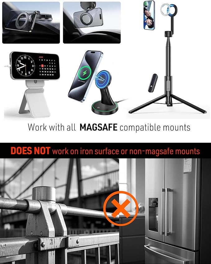 MOSENVKA Universal Magnetic Phone Mount Plate,Strong Adhesive Plate for Magnetic Car Mount, Phone Sticker for iPhone 16e and All Smartphones and Cases-Slim,Lightweight,and Reusable (Black-2 Pack)