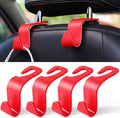 LivTee Car Seat Headrest Hook - 4 Pack Universal Auto Back Seat Hook Organizer for Purse Coat, Interior Accessories