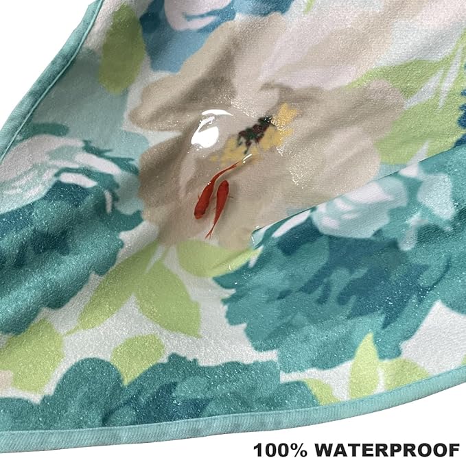 Car Seat Covers 2pcs Waterproof Towel Car Seat Cover Universal Fit for Most Trucks SUV Fitness Athletes Pets Gym and Water Sport(Chrysanthemum)