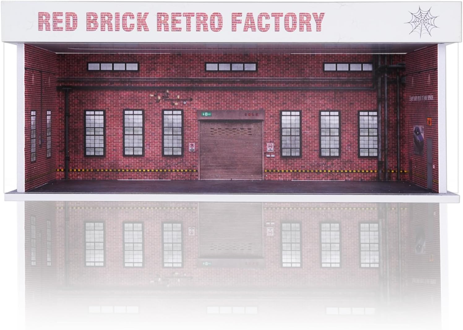 Display Case for Hot Wheels: Stackable Parking Garage for 1/64 Scale Matchbox Toy Car, FoamBoard Storage for Monster Trucks with LED Light and Acrylic Cover, 2025 Upgraded Red Bricks