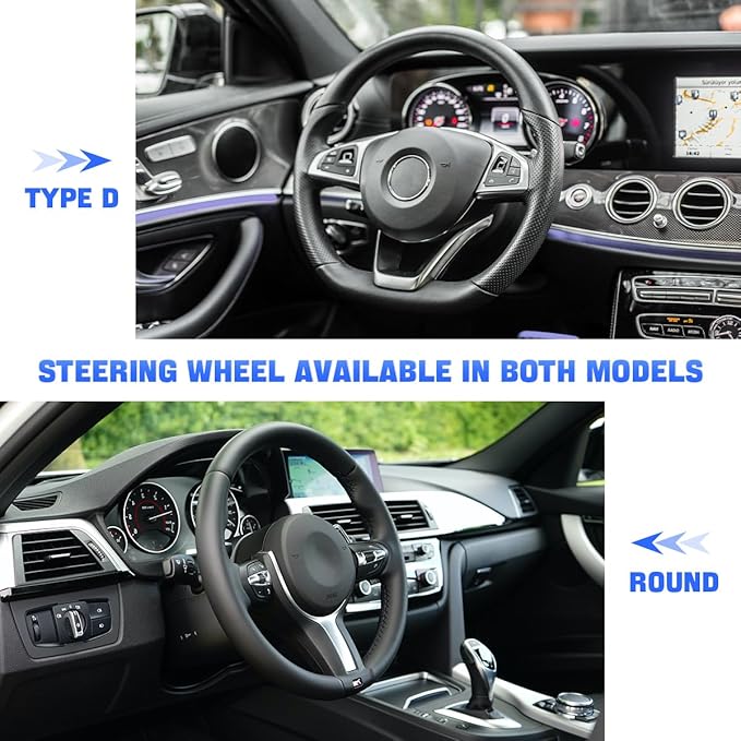 zipelo 14.5"-15" Car Steering Wheel Cover, Auto Interior Wheel Protector with Durable Soft Breathable Anti-Slip Linging Leather, Universal for Vehicles Trucks SUVs Accessories for Men Women (Pink)