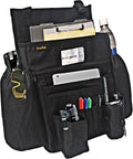 ECWKVN Car Front Seat Organizer - Car File Organizer, Passenger Seat Storage Bag Law Enforcement - Vehicle Storage with Dedicated Laptop Tablet Holder Cup Holder, Black