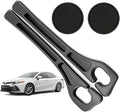 Car Seat Gap Filler Organizer Compatible with Toyota Camry Accessories Seat Gap Plug Blocker with Storage Slot Non-Slip Car Cup Holder Coaster Black