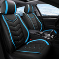 Car Seat Covers Fit for Infiniti g37 2000-2026, Stylish Sport Seat Covers, Waterproof Wear-Resistant Premium Nappa Leather Car Seat Cover.(2 Pcs Front/Black Blue)