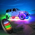 1Pod RGB Dream Color Rock Light Used to Replace The Damaged Light, Support for 4pods, 6pods, 8pods, 10pods, 12pods RGB+IC LED Dream Multicolor Smart Chasing Underglow Lighting Kits