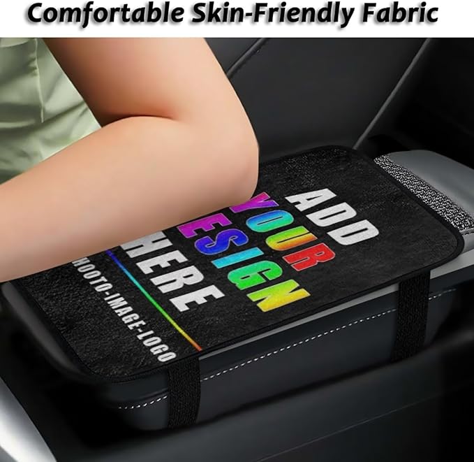 Custom Console Cover Armrest Pad Warm Non-Slip Armrest Cover for Car Easy Install Full Coverage Armrest Cover Center Console Cushion Compatible with Cars,SUV,Trucks