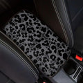 Auto Center Console Pad,Car Armrest Pad Car Armrest Seat Box Cover Protector for Most Vehicle, SUV, Truck, Car, Black Cheetah Print
