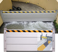 Reusable Heavy Duty Aluminum Flood Barriers for Home Exterior, Flood Protection Barriers Water Barrier Door Quick Detachable Garage Doors Detachable Mobile Rain Water Baffle ( H 39.4 inch L 14FT)