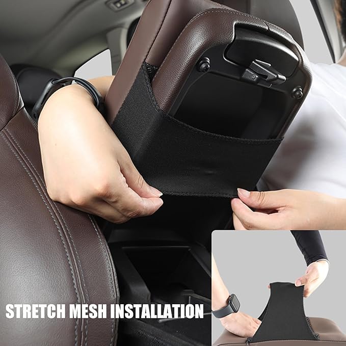 Car Armrest Cover Pad for Hyundai Santa FE 2021 2022 2023 2024 2025 Premium Leather Center Console Armrest Cushion Pad Anti-Scratch Waterproof Auto Interior Accessories Light Brown