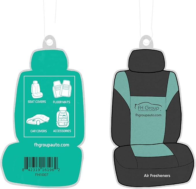 FH Group Automotive Seat Covers Airbag Compatible Front Seats Only Universal Fit Interior Accessories Cars Premium Modernistic Green Seat Covers Car Accessories for Vans Trucks SUV Car Accessories