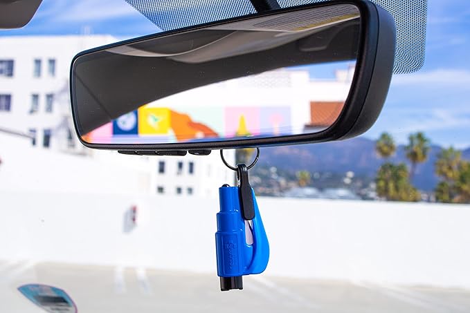 resqme The Original Compact Emergency Keychain Car Escape Tool, Seatbelt Cutter and Window Breaker, Made in USA, Pack of 2