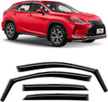 Voron Glass in-Channel Extra Durable Rain Guards for Lexus RX 350, 450H 2016-2022, Window Deflectors, Vent Window Visors, 4 Pieces - 200563
