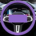 Cooling Steering Wheel Cover, Car Steering Wheel Cover, Anti-Slip Car Steering Wheel Protective Cover, Fit 12.6-16 Inch, for Car SUV Truck Van, for Women & Men (Purple)