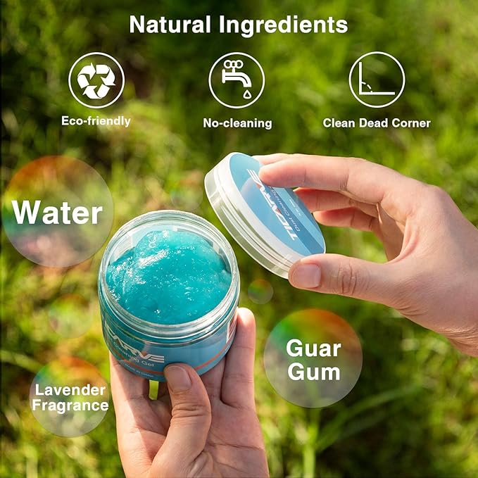TICARVE Cleaning Gel for Car Cleaning Kit Detailing Putty Auto Cleaning Putty Detailing Gel Detail Tools Car Interior Cleaner Cleaning Slime Car Vent Cleaner (Orange Blue)
