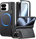 Poetic Revolution Flex Case for Google Pixel 10 Pro Fold, [Foldable Kickstand][Hinge Protection][MagSafe Compatible], Shockproof Slim Pixel 10 Pro Fold Cover with Built-in-Screen Protector, Black