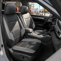 GIANT PANDA Front Seat Covers for Subaru Outback Forester Crosstrek Legacy Impreza, Faux Leather Bucket Seat Cover Fit Subaru Seat Protectors (Black & Gray) 2-Pack