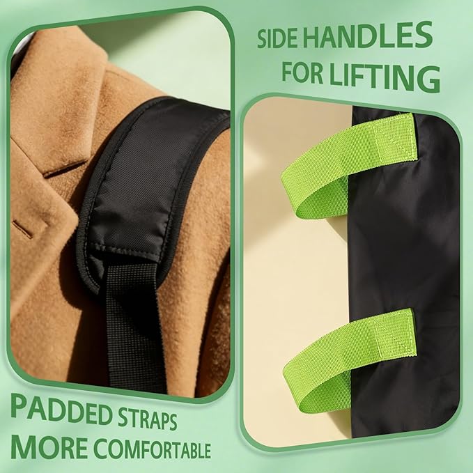 Upgrade Car Seat Travel Bag for Airplane: Car Seat Bags with Shoulder Handle for Air Travel Fit All Car Seats, Infant Carriers & Booster Seats, Carseat Cover Fit Doona Graco, Travel Essentials