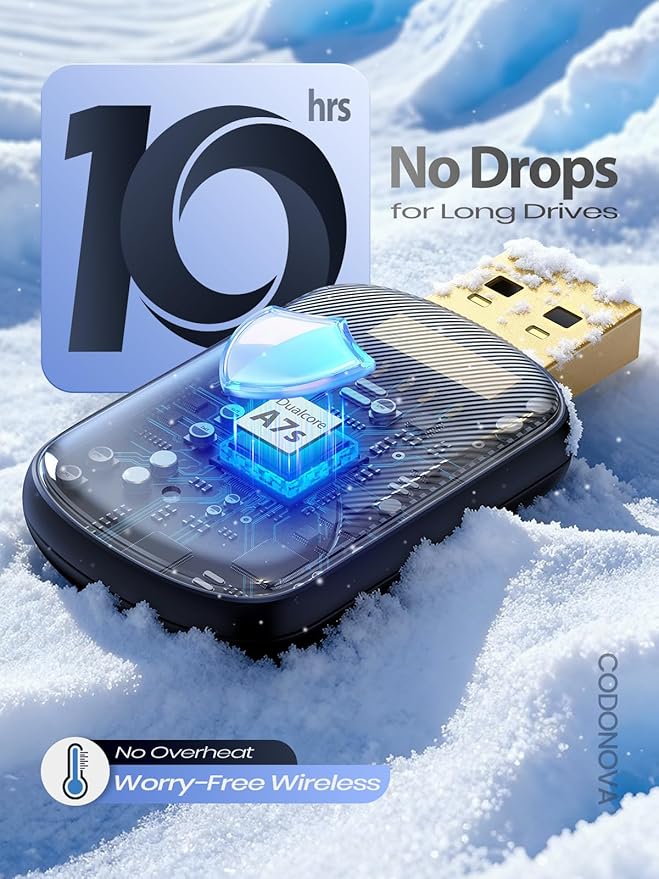 Mini Wireless CarPlay & Android Auto Adapter for iPhone & Android Phone (2026 Upgrade), No Lag, Fast Stable Connection, Converts Wired to Wireless CarPlay Dongle for 2016+ Cars, USB-A&C Port