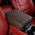 Car Center Console Cushion Pad for Hyundai Elantra 2017-2020, Leather Armrest Box Pad Armrest Cover Arm Rest Cover Pad with 2 Storage Bags Waterproof for Most Vehicles Vehicles SUVs
