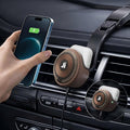 LNCOON Magnetic Car Mount Charger,3-in-1,15W Fast Charging,Strong Magnets,Car Mount Charger for Windshield/Vent/Dash, Compatible with iPhone 17-12 & Magnetic Watch/Headphones,PC&Aluminum Shell