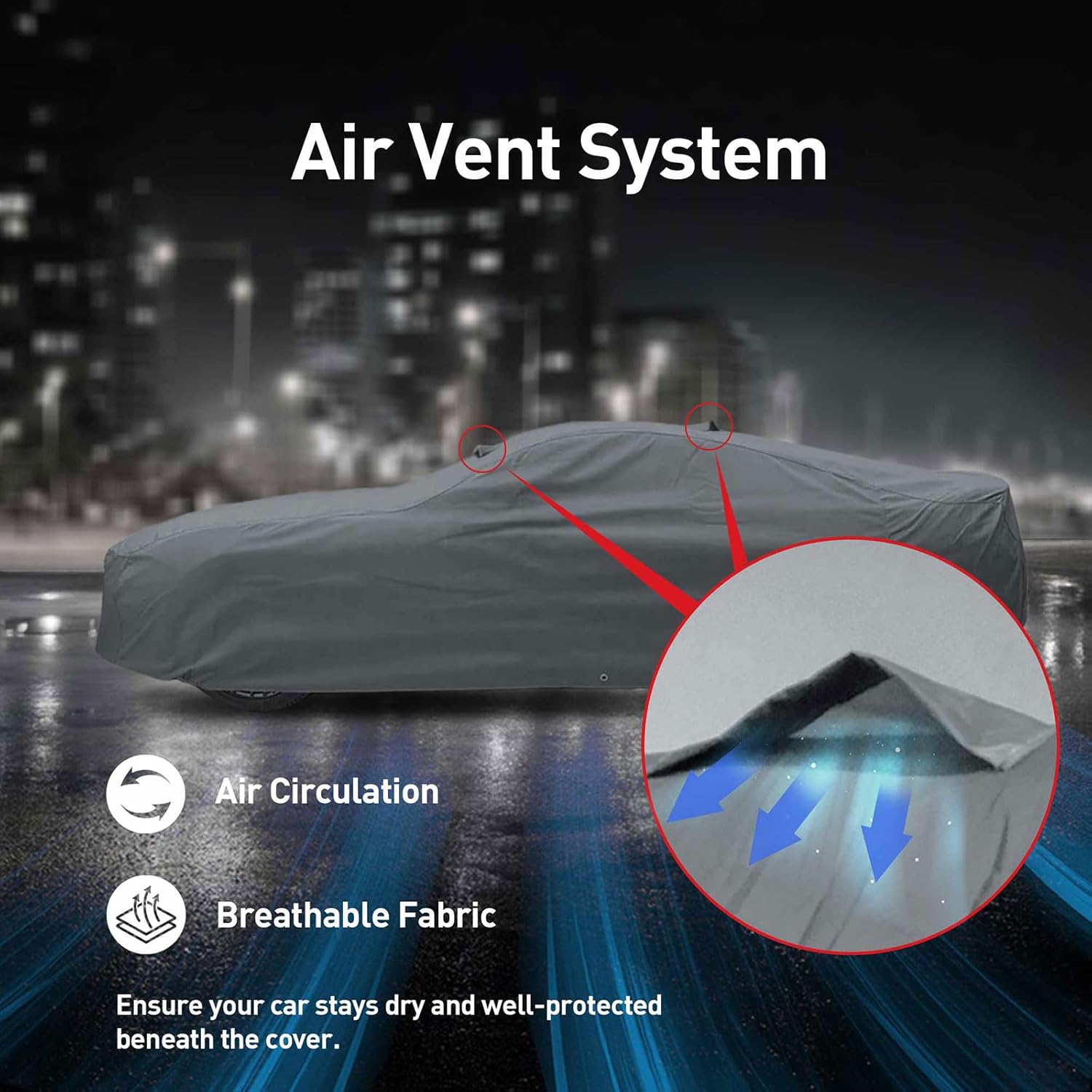 DaShield Ultimum Series Cadillac DeVille 1989-2005 Sedan All Weather Protection Semi Custom Fit Dust, Sun, Snow, Rain Protection Indoor Outdoor