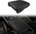 Muslogy Center Console Armrest Cover Compatible with Dodge Ram1500 2500 3500 2019-2025 Comfort Armrest Pad Arm Rest Cushion Vegan Leather Protector 1-Inch Extra Thick(Bucket Seat ONLY, NO FOR LIMITED)