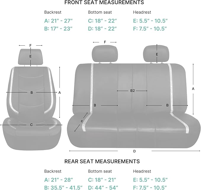 FH Group Full Set Faux Leather Car Seat Covers - Universal Fit, Low Back Front Seat Covers, Airbag Compatible, Split Bench Rear Seat Cover for SUV, Sedan, Pink