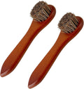 lasuroa 2pcs Baseball Glove Brush, Small Baseball Glove Scrub Horsehair Brushes Gentle Routine Maintenance Horse Hair Bristles Practical Cleaning Supply Accessories for Deep Clean