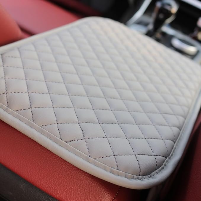 KAELTHAS Comfortable Car Center Console Cushion Armrest Dog Cat Paws Protect Cover Non-Slip with 2 Storage Bags for Cars SUVs CUVs Interior Accessories (Gray)