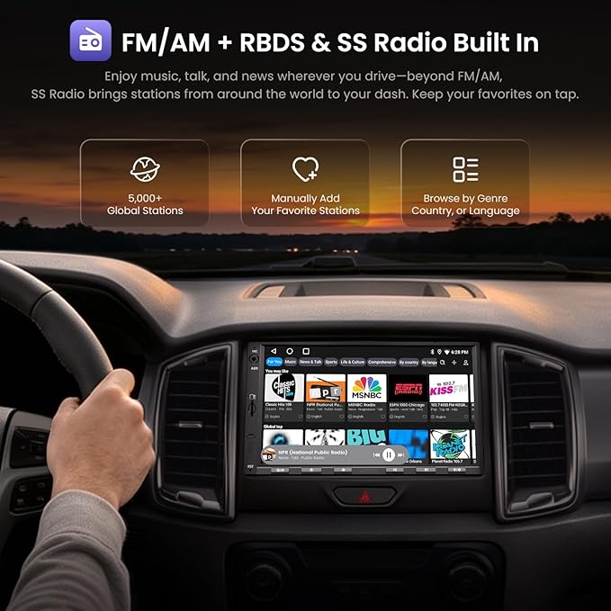 ATOTO A5L 7inch Android Double DIN Car Stereo, Wireless CarPlay&Android Auto Touch Screen, Wi-Fi/USB/BT Tethering, DSP, FM&SS Car Radio, GPS Tracking, MirrorLink, HD LRV, AI Chat, 2G+32G, A5LG2A7T