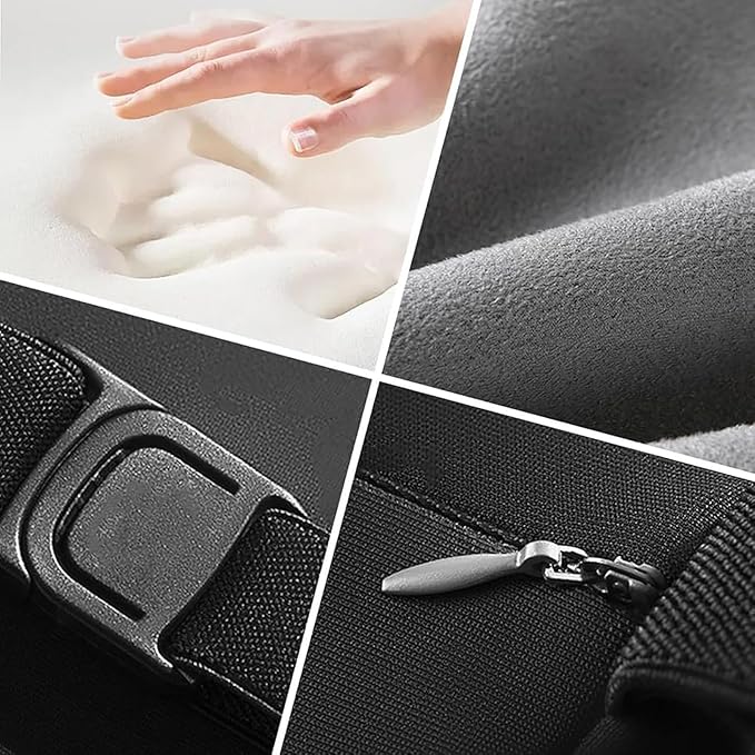 Car Headrest & Lumbar Support Cushion for Kia Sportage NQ5 2023, Ergonomic Memory Foam Seat Headrest Neck Rest Cushion Travel Kit Removable for Neck Back Pain Relief,Pink