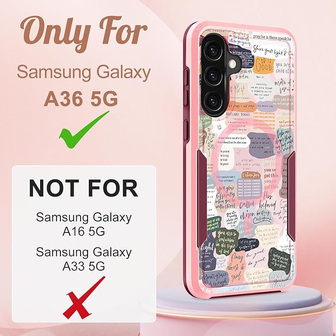 for Samsung Galaxy A36 5G Phone Case - Compatible with MagSafe Women Girls Cute Magnetic Protective Cover Girly Kawaii Unique Heavy Duty Shockproof Design for Samsung A36 5G Cases 6.7"