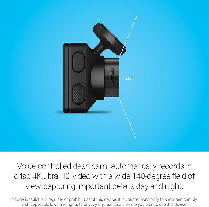 Garmin Dash Cam X310 Compact 4K Ultra HD Touchscreen Camera | 140° FOV, Clarity Polarizer, Voice Control, GPS, 2.4" Display, Automatic Incident Detection | Signature Series 64GB Micro SDXC Card