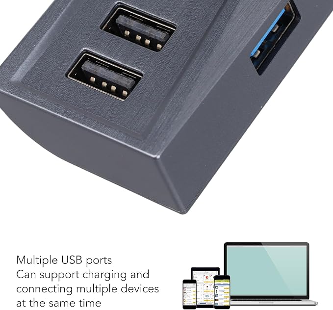 Glove Box USB Hub for Y, Multi Port Glove Box Hub Multiport Car Docking Station Replacement for Y
