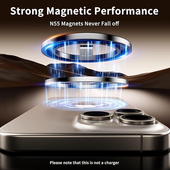 Blekon Magnetic Phone Holder for Car – Compatible with MagSafe Car Mount &Tesla Screen, Flexible All-Metal 3-Axis 360° Rotation & Strong Magnets, Fits iPhone 16/15/14/13/12 Pro Max