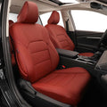 EKR Camry Seat Covers for Toyota Camry XSE,XLE 2025 2026 Waterproof Leather Car Seat Cover Full Set for Trucks SUV-Faux Leather (Burgundy)