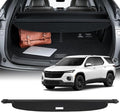 Cargo Cover for 2018-2019 Fit for Chevrolet Traverse 2.0L 2018-2023 Fit for Chevrolet Traverse 3.6L Retractable Rear Trunk Cargo Shade Luggage Security Cover Shielding Waterproof