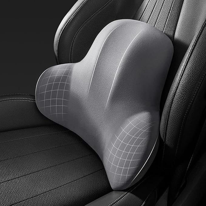 Car Headrest & Lumbar Support Cushion for Kia Sportage NQ5 2023, Ergonomic Memory Foam Seat Headrest Neck Rest Cushion Travel Kit Removable for Neck Back Pain Relief,Blue